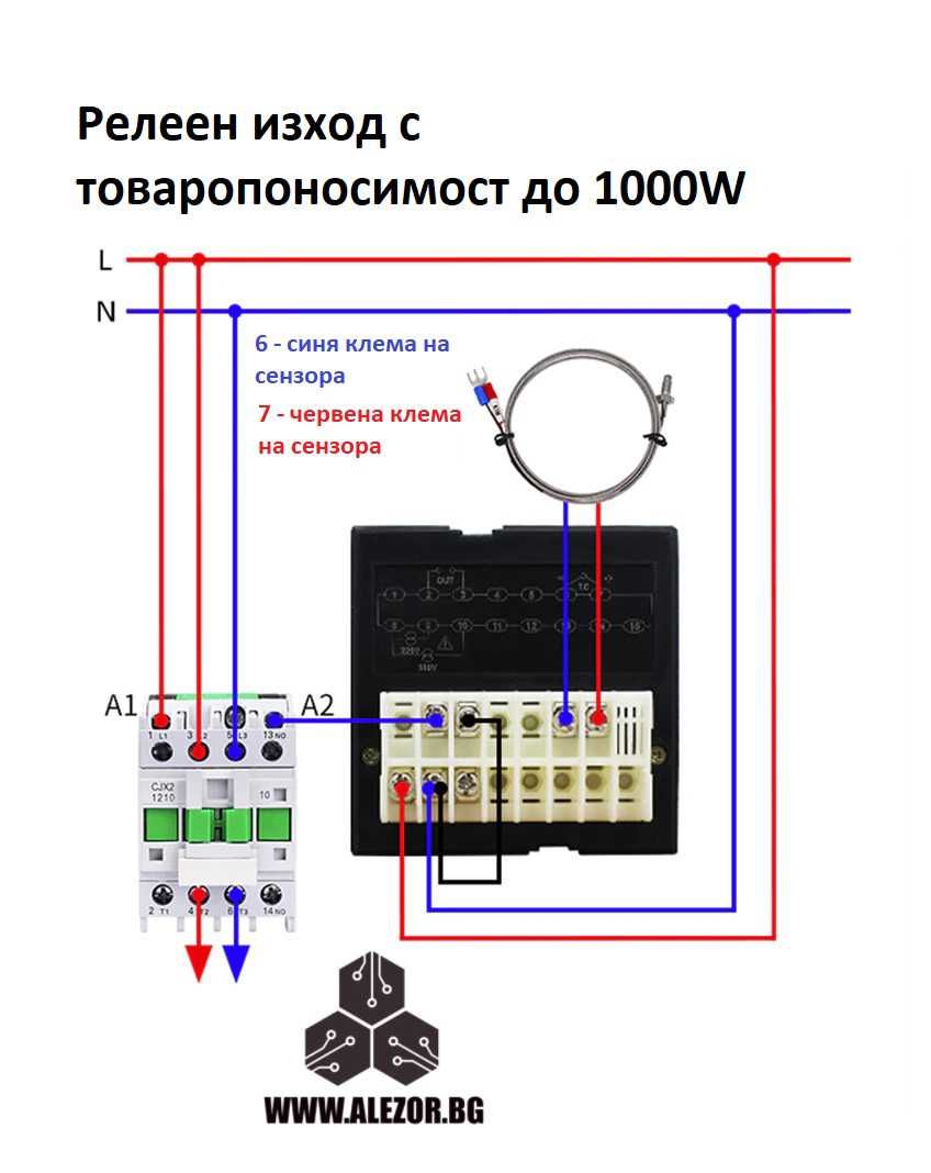 Терморегулатор TEL 96 0-400 градуса,термоконтролер,термостат, 20200256