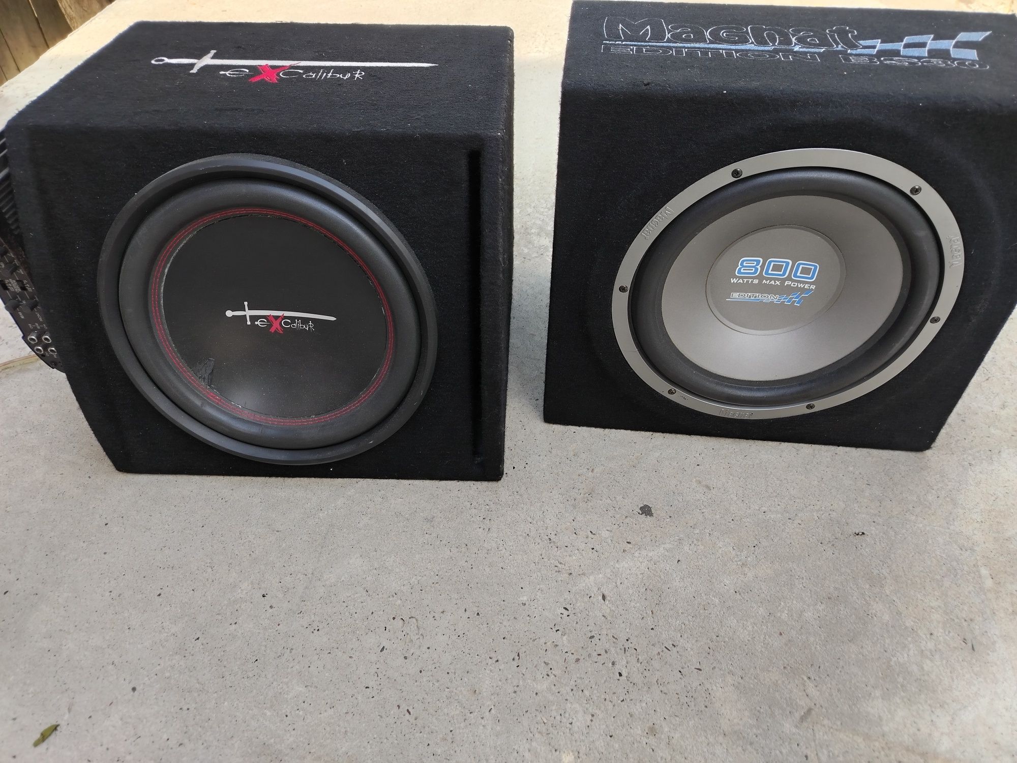 Subwoofer Magnat 800 și Exalibur +stație