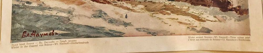 Картина на худ. Владимир Наумов/1897-1949/,"Квартал Бояна през зимата"