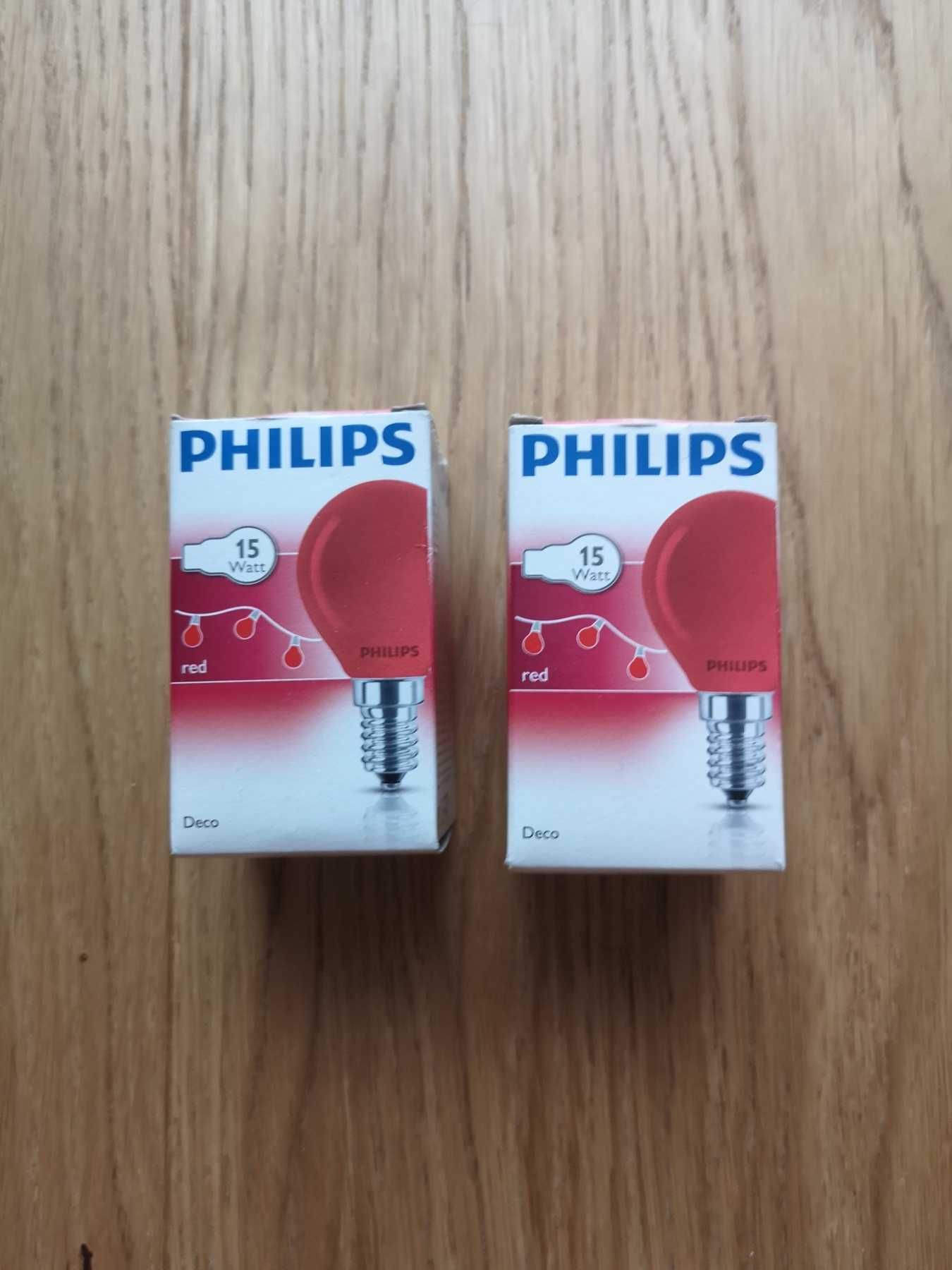 Червена крушка G45 E14 15W червена - Philips