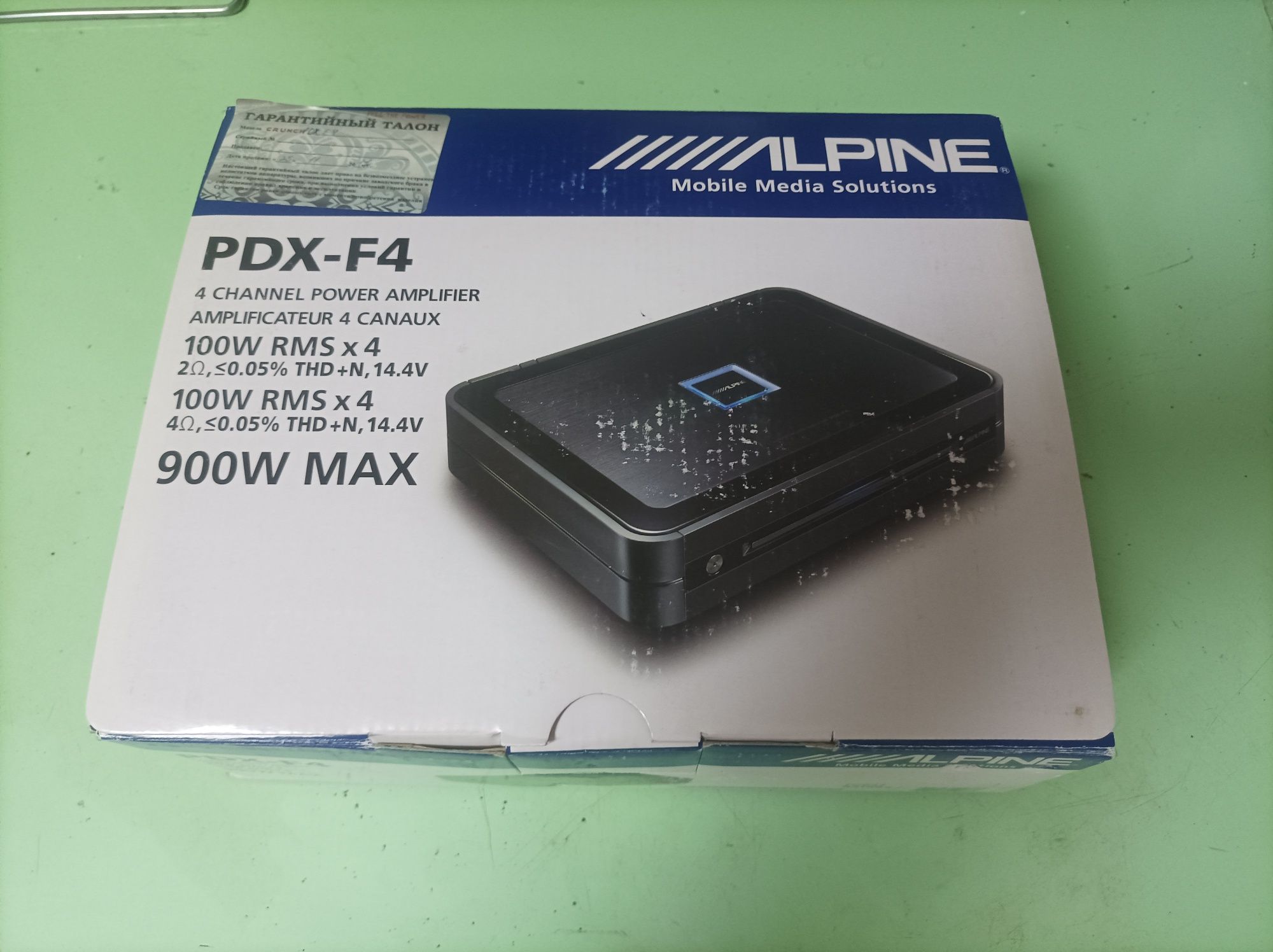 4-канальный усилитель Alpine PDX-F4
Alpine PDX-F4