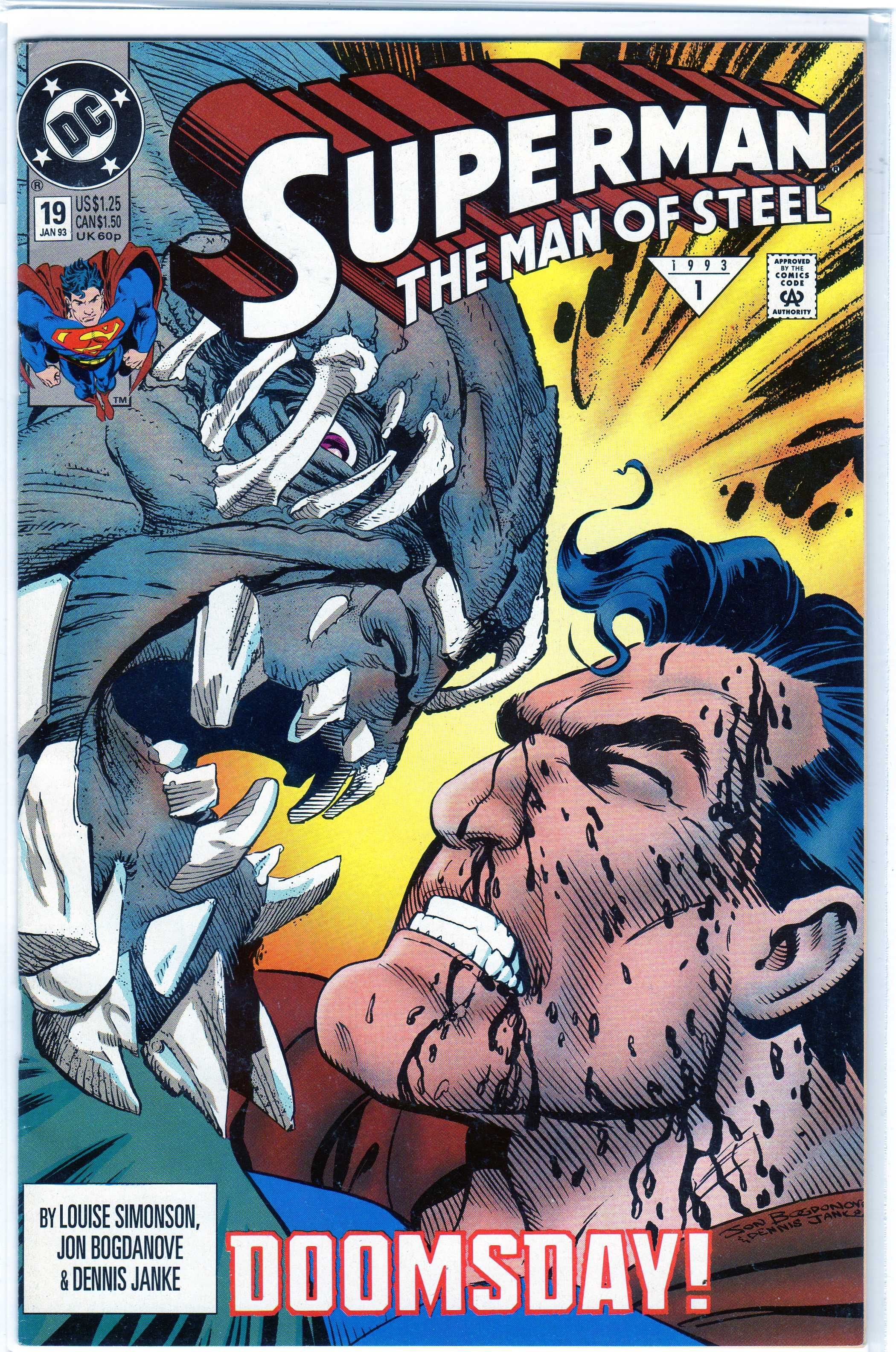 Superman The man of steel #19 Doomsday benzi desenate