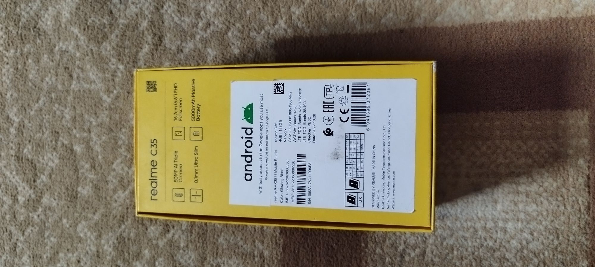 Realme c35 4/128 gb