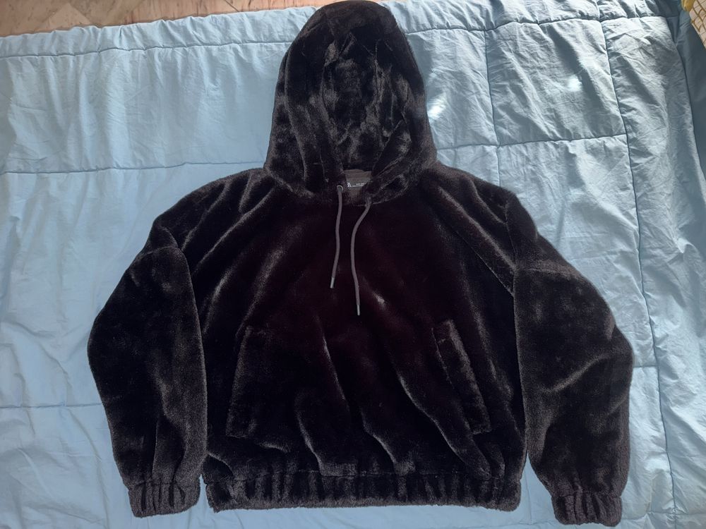 Дамско плюшено худи ZARA