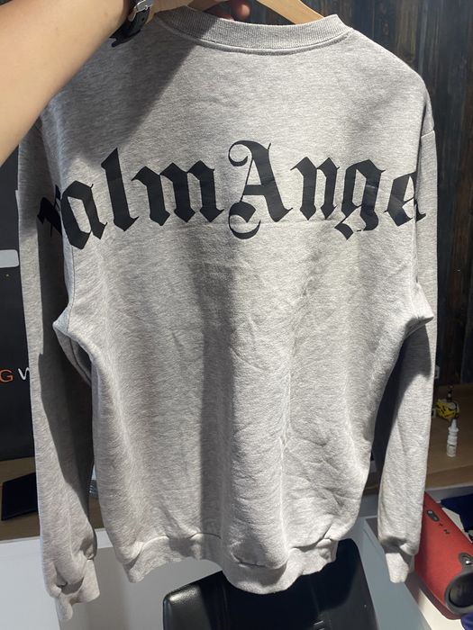 Bluză Long Sleeve Palm Angels Originală Gri