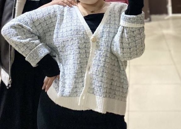 Кардиган голубой цвет размер хл