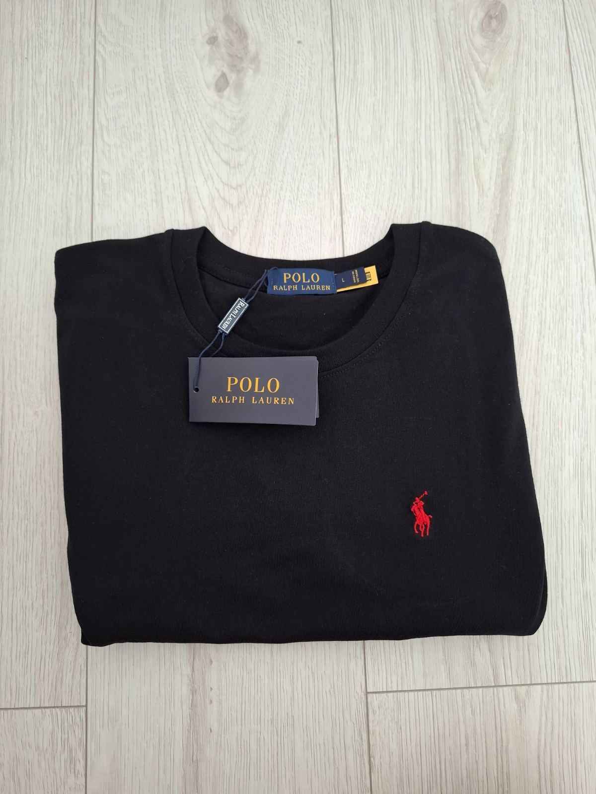 Черна тениска Ralph Lauren, М-ка
