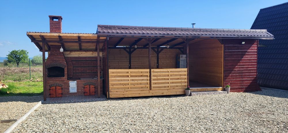 Cabana A Frame cu Ciubar la munte