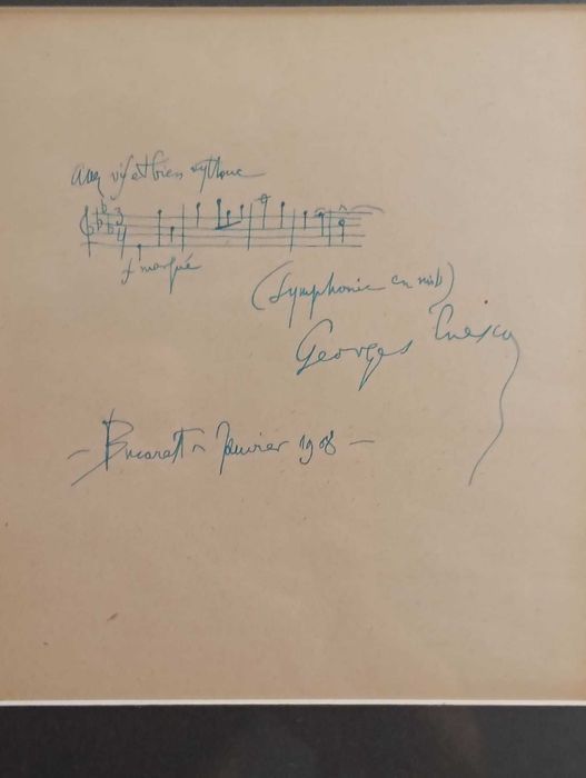 Partitura George Enescu - Piesa rara de colectie