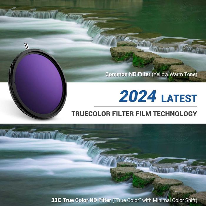JJC 77 mm TrueColor ND Variable ND2.5-ND1000 Филтър с 10 стъпки Canon