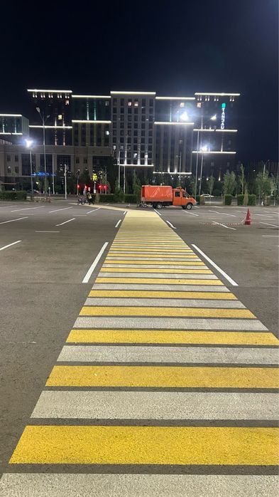 Дорожная разметка Разметка парковок и паркингов Кокшетау