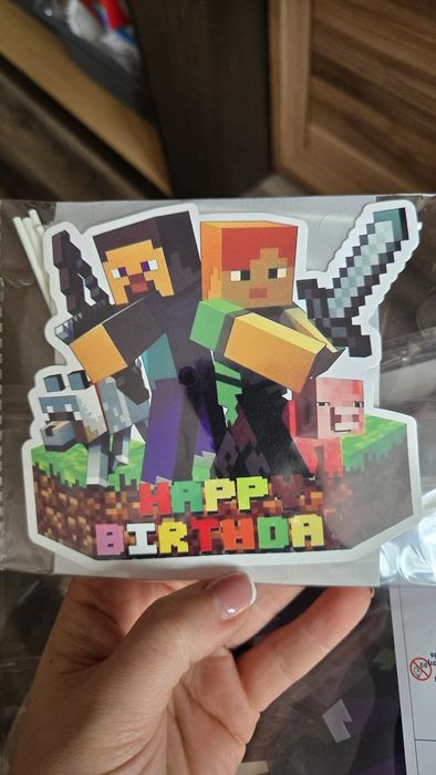 Украса за рожден ден Minecraft