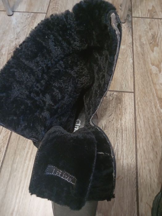 Bocanci piele inblaniti Nr 40