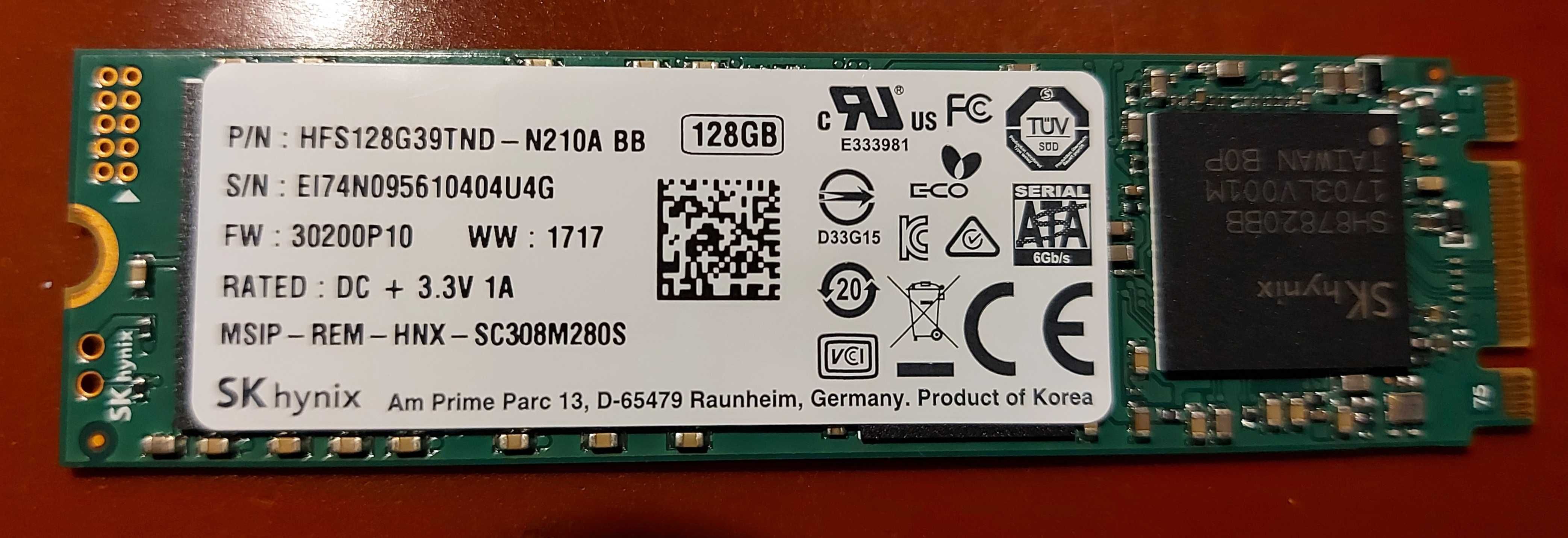 SSd M2 128Gb - 80 mm