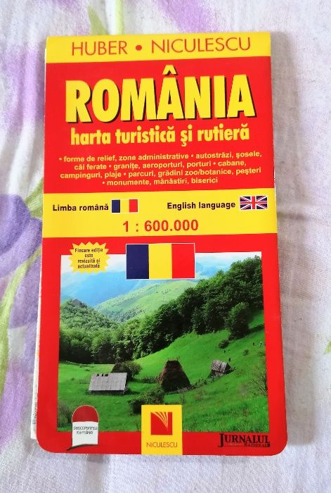 Harta turistica și rutieră a României