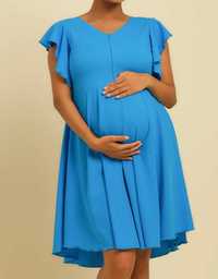 НОВА Ефирна рокля за бременни и кърмещи