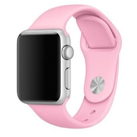 Brățară Apple Watch silicon. Roz Fondant. Măsură adult M-L 38 40 41 mm
