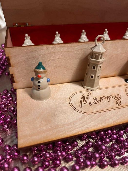 Decoratiuni 3D Print Mos Craciun Pictate Manual Olaf Far Handmade