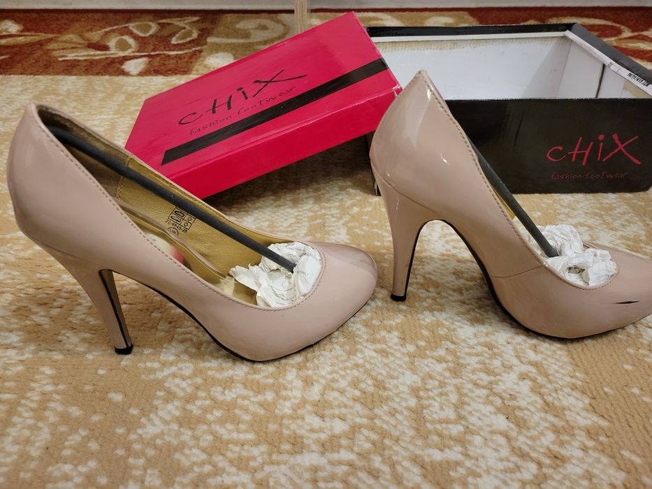 Pantofi cu toc nude (12 cm)