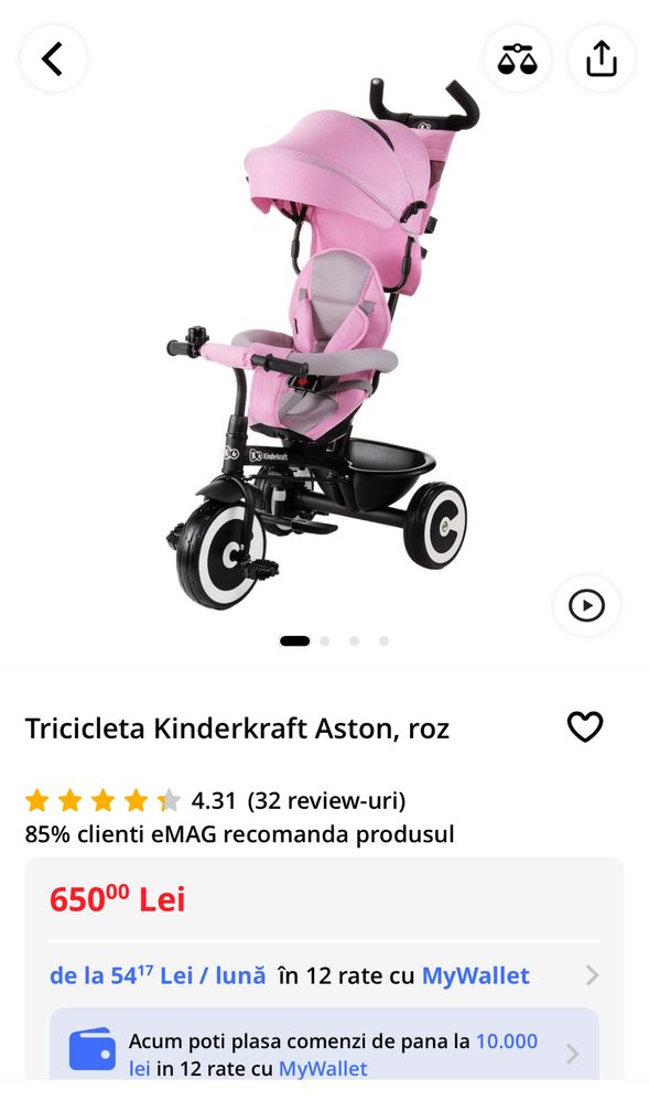 Tricicleta Kinderkraft Aston