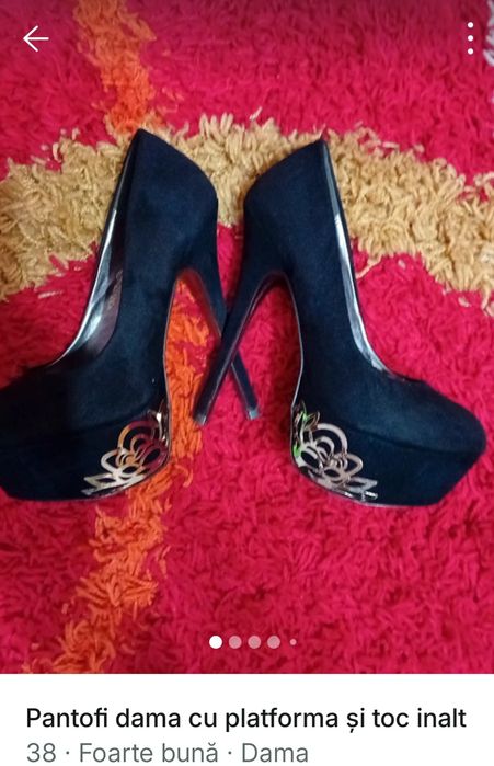 Pantofi dama cu platforma și toc inalt