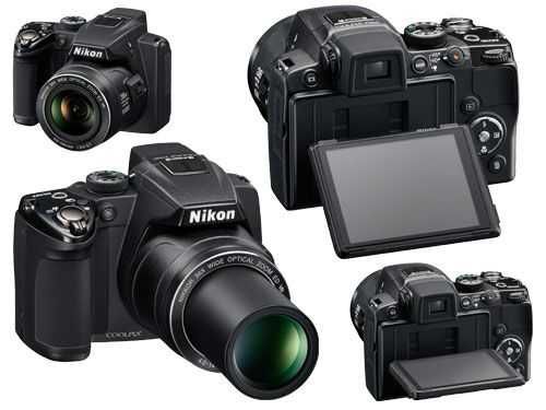nikon coolpix p500 + чанта с дъждобран