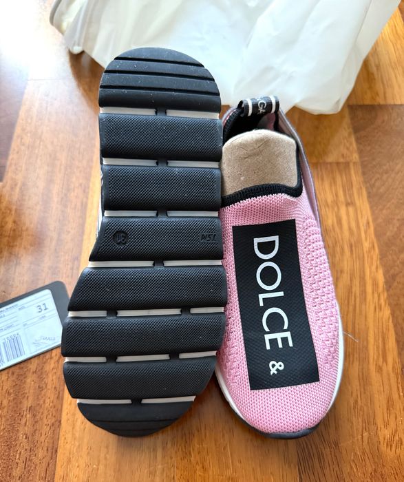 Adidasi Dolce&Gabbana Sorrento roz fetita originali