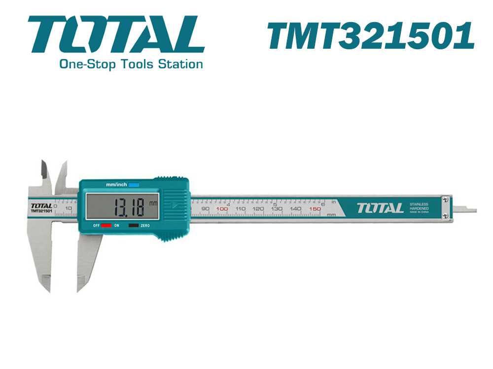 Дигитален шублер TOTAL TMT321501, 150мм работна дължина