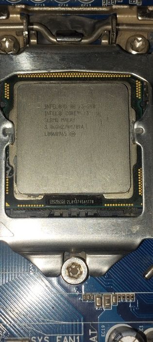 Материнская плата gigabyte ha p55 us3l pratssesor Intel core i3 540