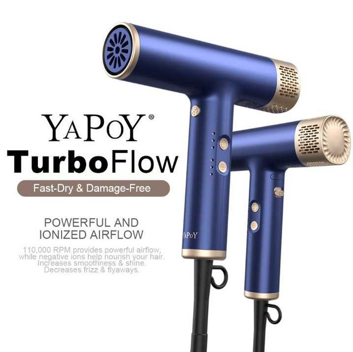 Uscător de păr profesional YAPOY cu motor de 110.000 RPM