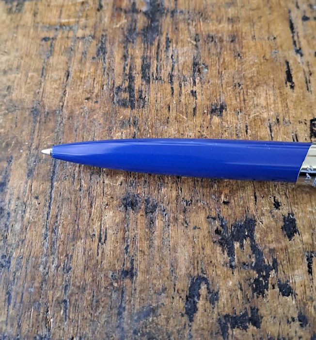 химикалка Сапи Sapi сребро със синьо Италия в кутия