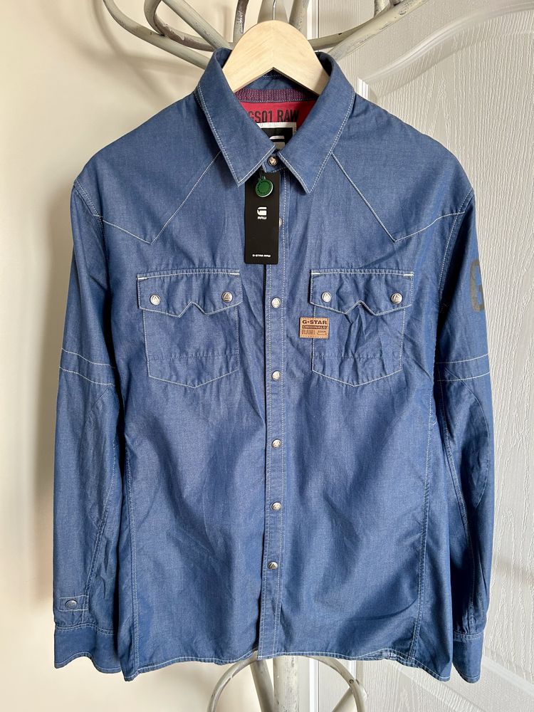 G-Star RAW Нова мъжка дънкена риза XL