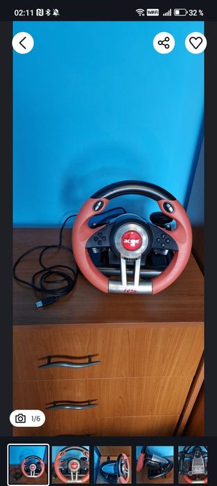 Volan si pedale Acme