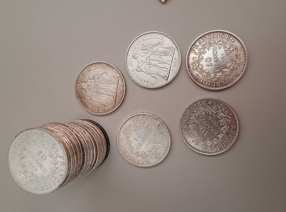 10 franci argint Liberte Egalite Fraternite