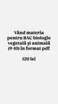 Materie BAC biologie vegetală și animală (9-10) PDF