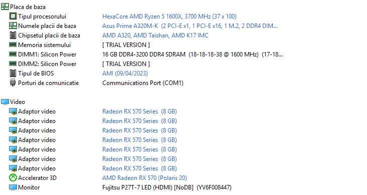 Kit AM4 - Asus Prime A320M-K + AMD Ryzen 5 1600x + RX 570 Nitro+ 8 GB