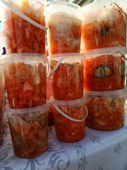 Свежи- солённый салат  зелёный помидор оптом цена  есть доставка!