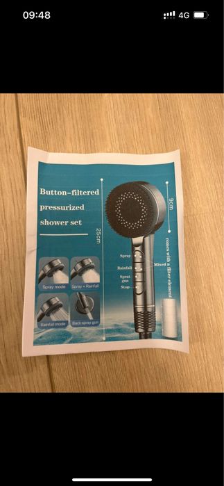 Para de dus cu suport si furtun noua in ambalaj orig - economisire apa