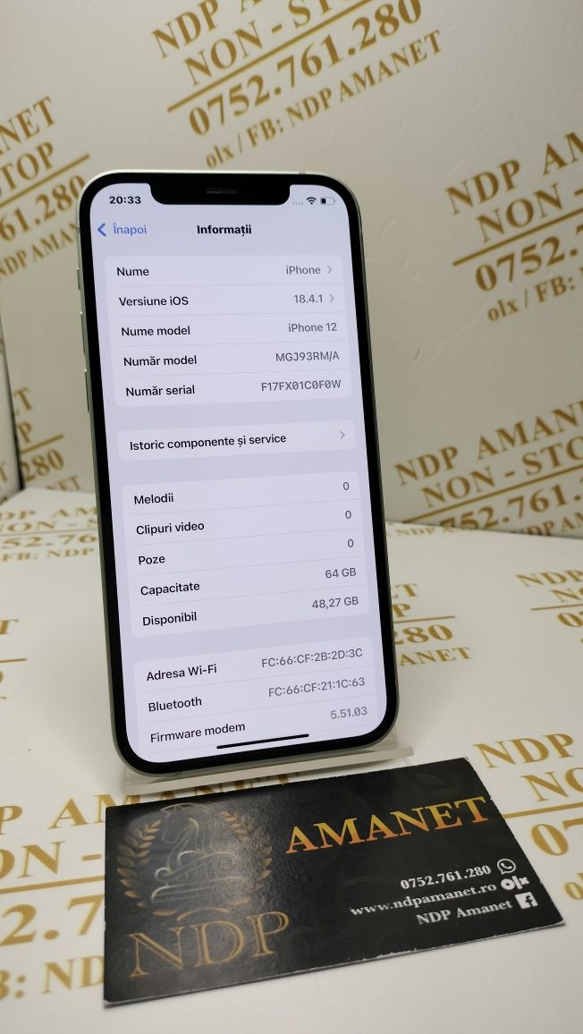 NDP Amanet Brăila iPhone 12 64gb (33993)