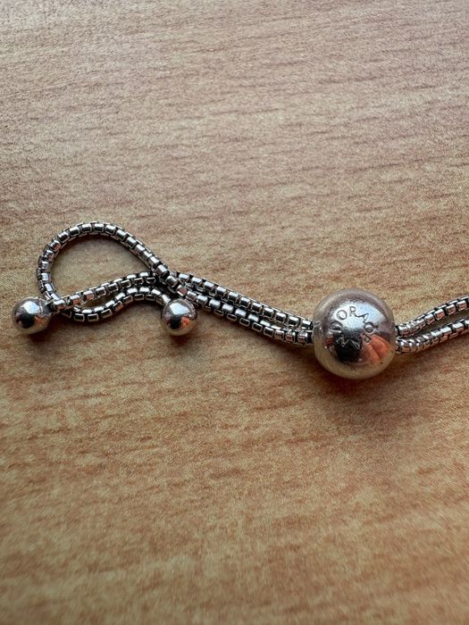 Bratara Pandora cu snur, reglabila