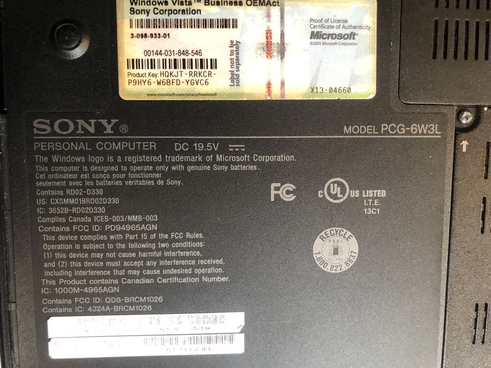 Плата на Sony vaio pcg-6xxx( 6w3l ,6w6p)