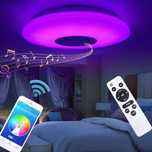 60W RGB плафон Ф36 см музикална Led лампа с високоговорител Димируема