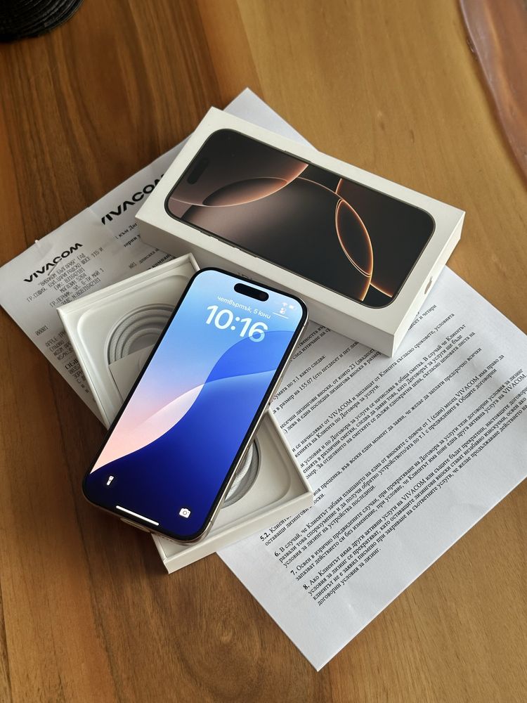 Iphone 16 Pro 256GB 100% Нов ! Гаранция !