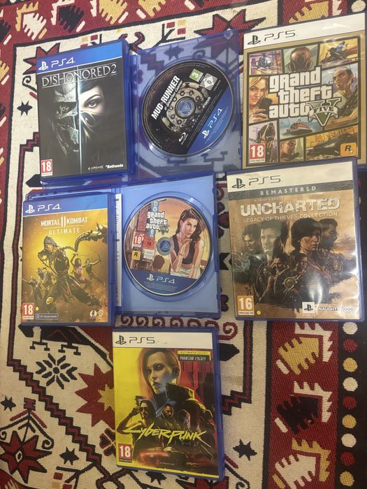 Gta 5 Uncharted Cybepunk Mortal Kombat Playstation ps 4