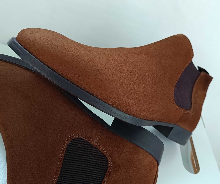 Ghete chelsea 40 plain toe premium ZARA NOI piele naturala moale