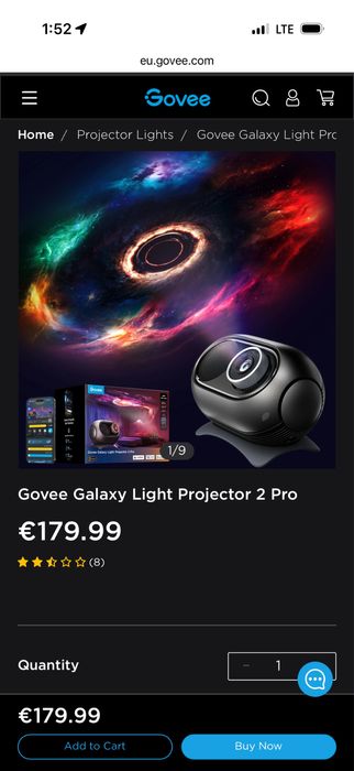 Govee Galaxy Light Projector 2 Pro прожектор