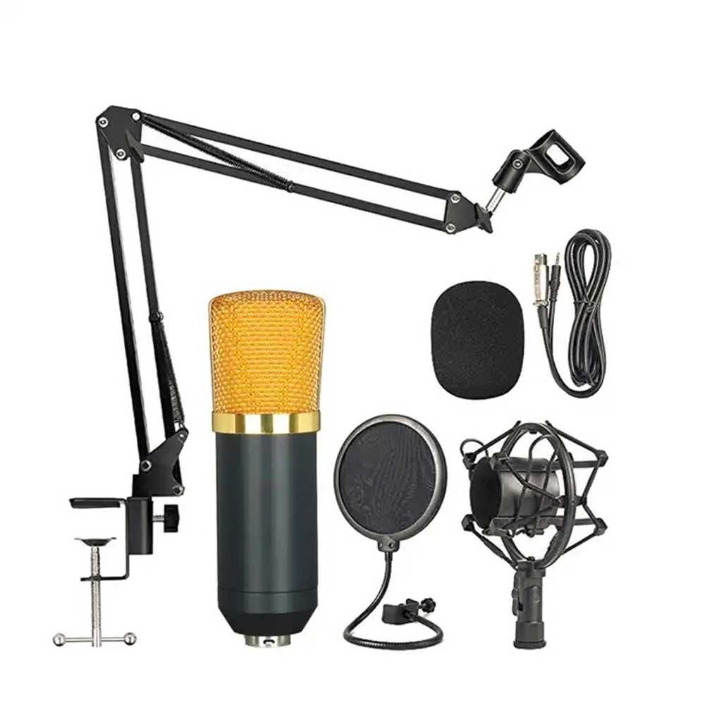 Студио микрофон BM-700, Универсален, Кондензаторен - ПЪЛЕН КОМПЛЕКТ