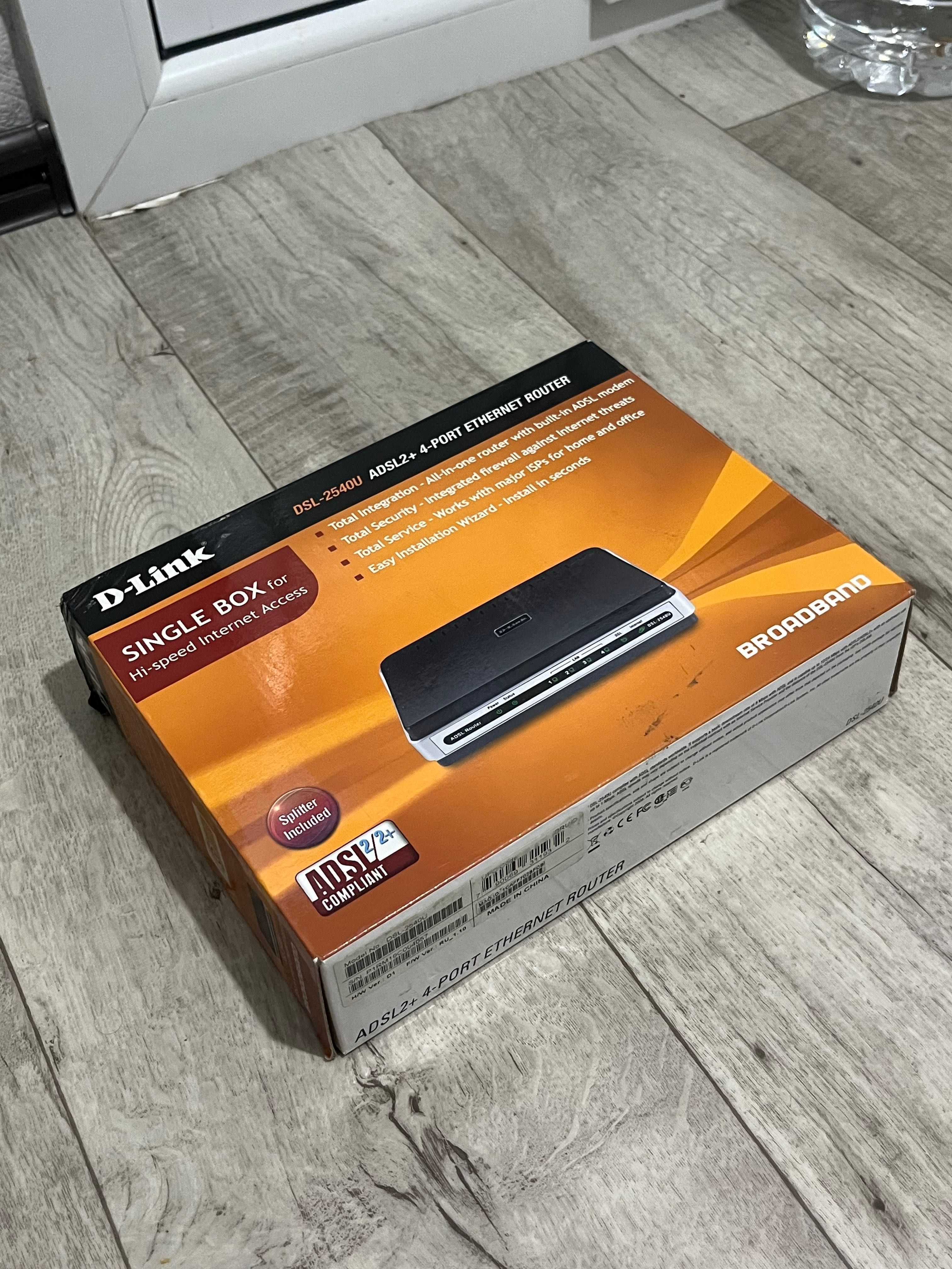 Dlink DSL-2540U 4-портовый модем-маршрутизатор ADSL
