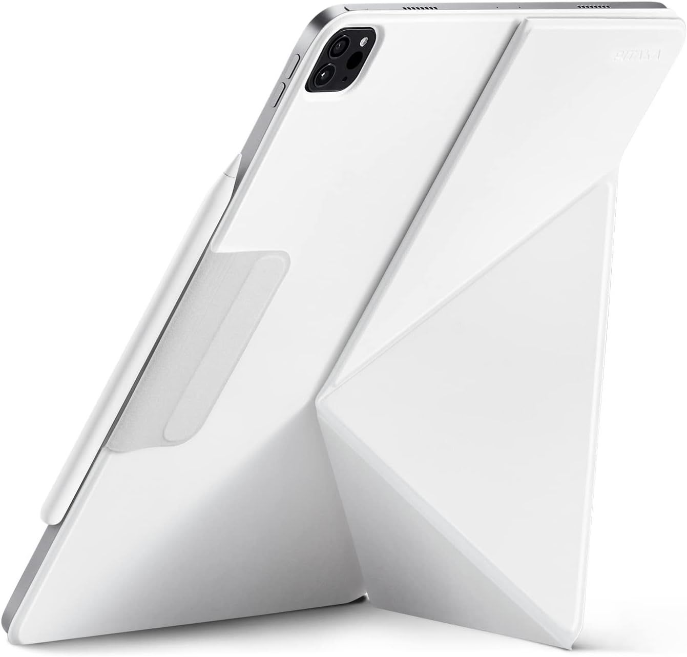 PITAKA бял калъф Folio за iPad Pro 13” 2024, магнитна стойка MagEZ