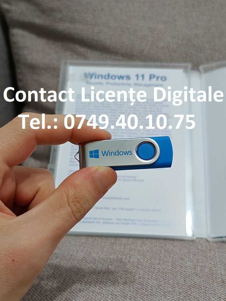 Windows 7, 8.1, 10 sau 11 original pe stick USB bootabil cu licenta